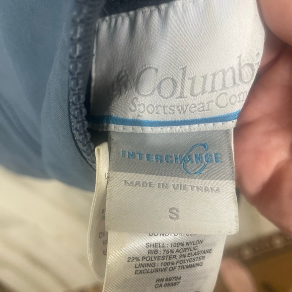 Columbia Fleece Lined Reversible Full Zip Hooded Jacket Size S Blue Camo Outdoor - Picture 3 of 8